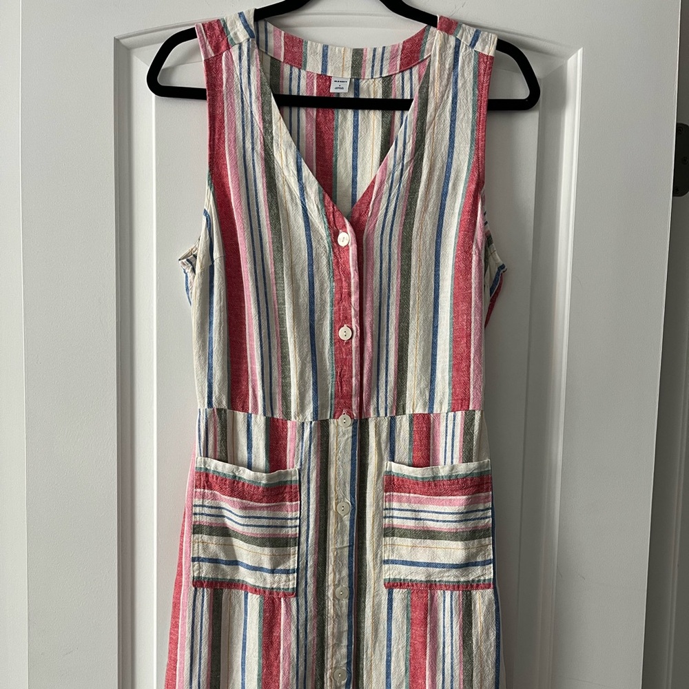 Old Navy Multicolor Striped Dress